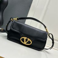 Valentino Large Loco 1960 Shoulder Bag In Nappa Leather Black